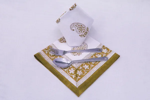 Pure_Cotton_Yellow_And_White_Hand_Block_Print_Napkin_Cocktail_Napkin_Dinner_Napkin_Buffet_Napkin_Horde_Oeuvres