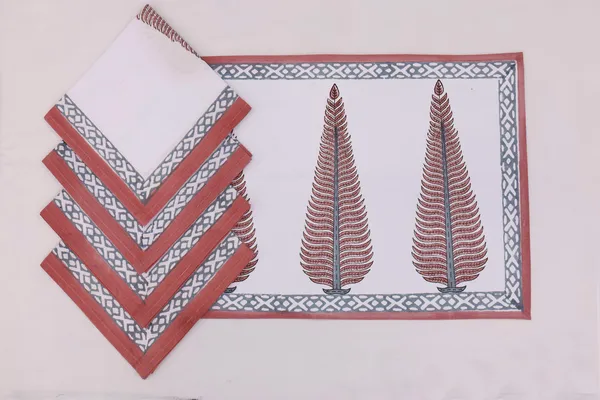 Pure_Cotton_Red_Floral_Hand_Block_Print_Napkin_Cocktail_Napkin_Dinner_Napkin_Buffet_Napkin_Horde_Oeuvres