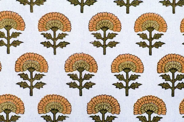 Yellow_&_Orange_Floral_Pure_Cotton_|__Hand_Block_Print_Napkin