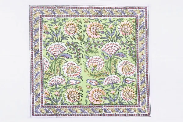 Pure_Cotton_Green_And_Pink_Hand_Block_Print_Napkin_Cocktail_Napkin_Dinner_Napkin_Buffet_Napkin_Horde_Oeuvres