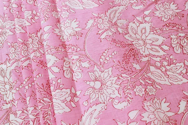 Pink_Cotton_Traditional_Floral_Hand_Block_Print_Unstiched_Material_For_Men's_Kurta_Shirts_&_Women's_Kurti_and_Other_Dress_Material