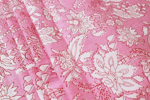 Pink_Cotton_Traditional_Floral_Hand_Block_Print_Unstiched_Material_For_Men's_Kurta_Shirts_&_Women's_Kurti_and_Other_Dress_Material