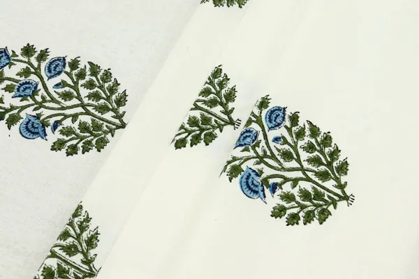 Green_Cotton_Traditional_Floral_Hand_Block_Print_Unstiched_Material_For_Men's_Kurta_Shirts_&_Women's_Kurti_and_Other_Dress_Material