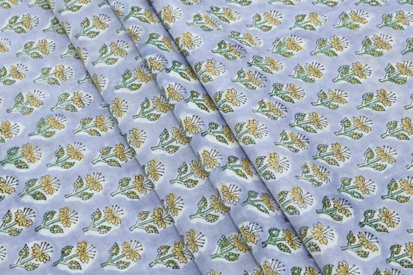 Grey_Cotton_Traditional_Floral_Hand_Block_Print_Unstiched_Material_For_Men's_Kurta_Shirts_&_Women's_Kurti_and_Other_Dress_Material