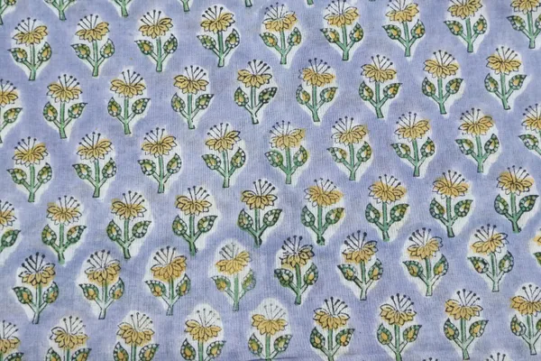 Grey_Cotton_Traditional_Floral_Hand_Block_Print_Unstiched_Material_For_Men's_Kurta_Shirts_&_Women's_Kurti_and_Other_Dress_Material