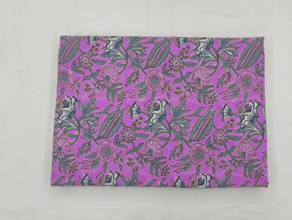 Pink_Cotton_Traditional_Floral_Hand_Block_Print_Unstiched_Material_For_Men's_Kurta_Shirts_&_Women's_Kurti_and_Other_Dress_Material