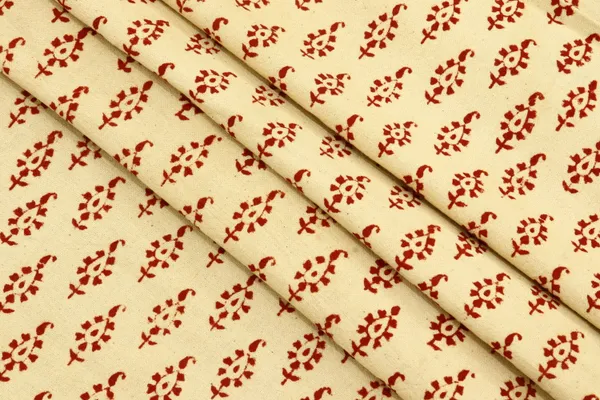 Beige_Cotton_Traditional_Floral_Hand_Block_Print_Unstiched_Material_For_Men's_Kurta_Shirts_&_Women's_Kurti_and_Other_Dress_Material