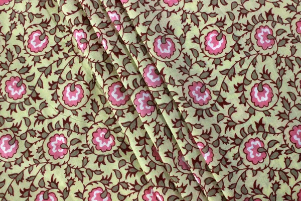 Yellow_Cotton_Traditional_Floral_Hand_Block_Print_Unstiched_Material_For_Men's_Kurta_Shirts_&_Women's_Kurti_and_Other_Dress_Material|1414