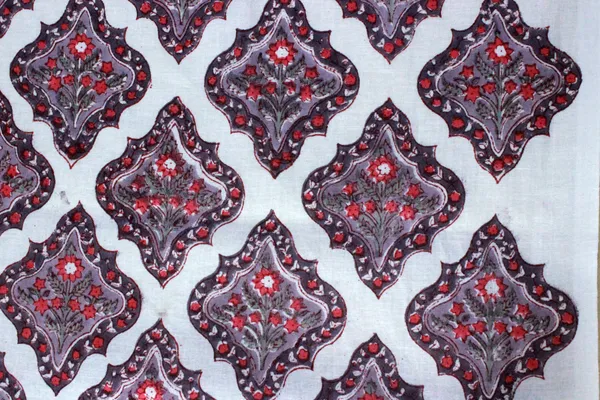 Red_Cotton_Traditional_Floral_Hand_Block_Print_Unstiched_Material_For_Men's_Kurta_Shirts_&_Women's_Kurti_and_Other_Dress_Material|1418