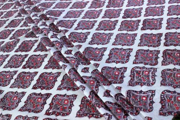 Red_Cotton_Traditional_Floral_Hand_Block_Print_Unstiched_Material_For_Men's_Kurta_Shirts_&_Women's_Kurti_and_Other_Dress_Material|1418