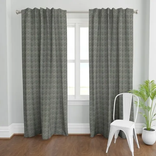 Green_and_Yellow_Colour_Hand_Block_Print_Curtain_&_Drapes,_Pure_Cotton_Fabric