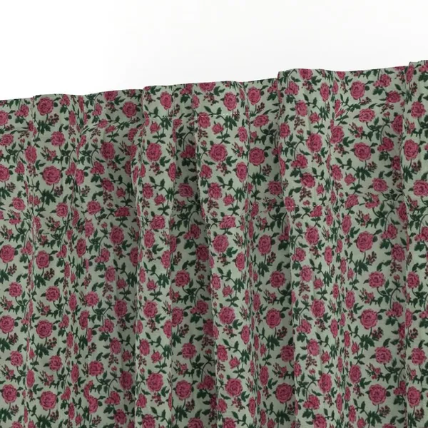 Pink_and_Green_Colour_Hand_Block_Print_Curtain_&_Drapes,_Pure_Cotton_Fabric