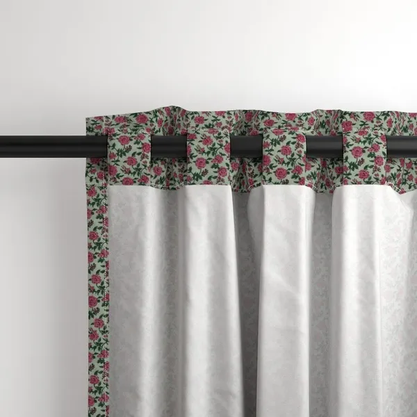 Pink_and_Green_Colour_Hand_Block_Print_Curtain_&_Drapes,_Pure_Cotton_Fabric