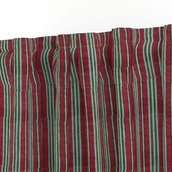 Red_and_Green_Colour_Hand_Block_Print_Curtain_&_Drapes,_Pure_Cotton_Fabric