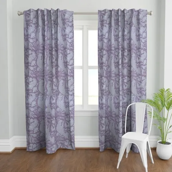 Purple_and_White_Colour_Hand_Block_Print_Curtain_&_Drapes,_Pure_Cotton_Fabric