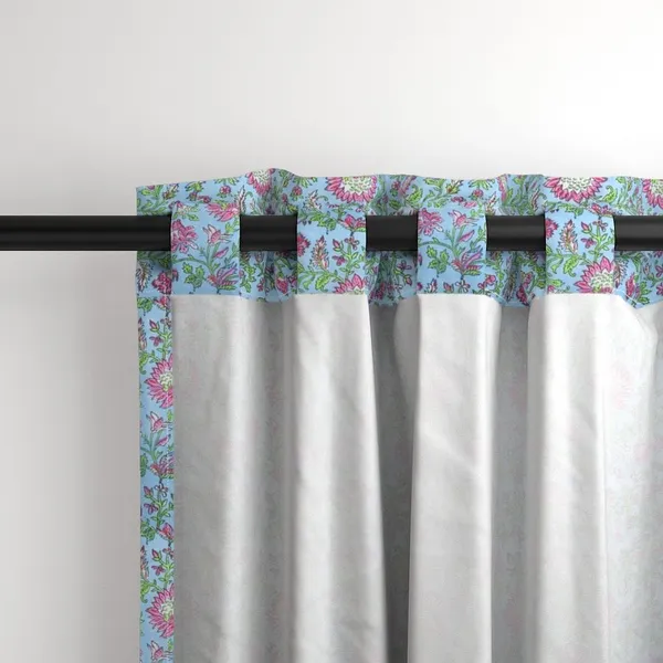 Blue_and_Pink_Colour_Hand_Block_Print_Curtain_&_Drapes,_Pure_Cotton_Fabric