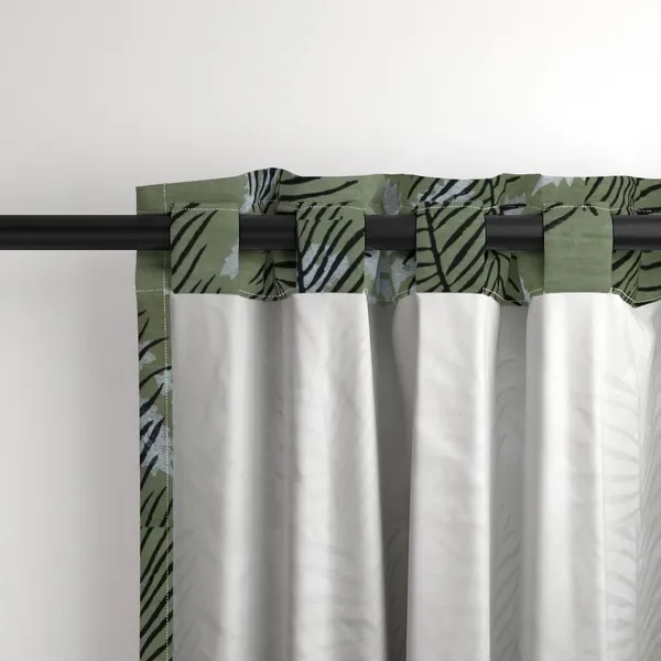 Green_and_White_Colour_Hand_Block_Print_Curtain_&_Drapes,_Pure_Cotton_Fabric