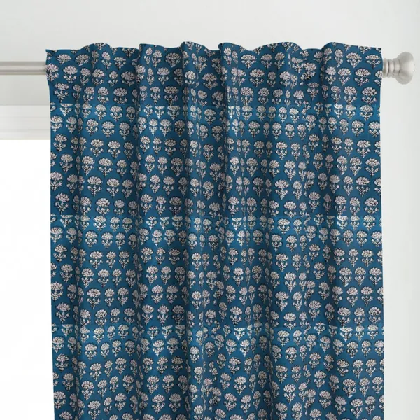 Blue_and_White_Colour_Hand_Block_Print_Curtain_&_Drapes,_Pure_Cotton_Fabric