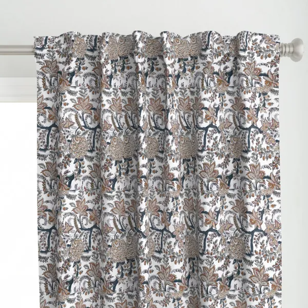 Orange_and_Blue_Colour_Hand_Block_Print_Curtain_&_Drapes,_Pure_Cotton_Fabric