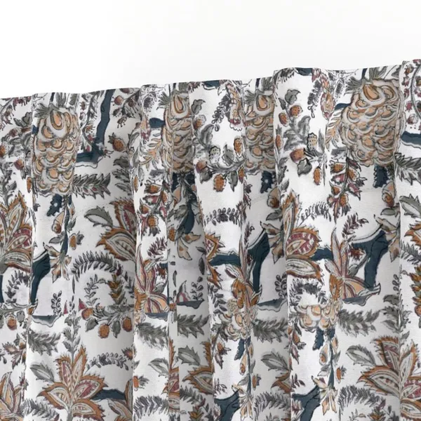 Orange_and_Blue_Colour_Hand_Block_Print_Curtain_&_Drapes,_Pure_Cotton_Fabric