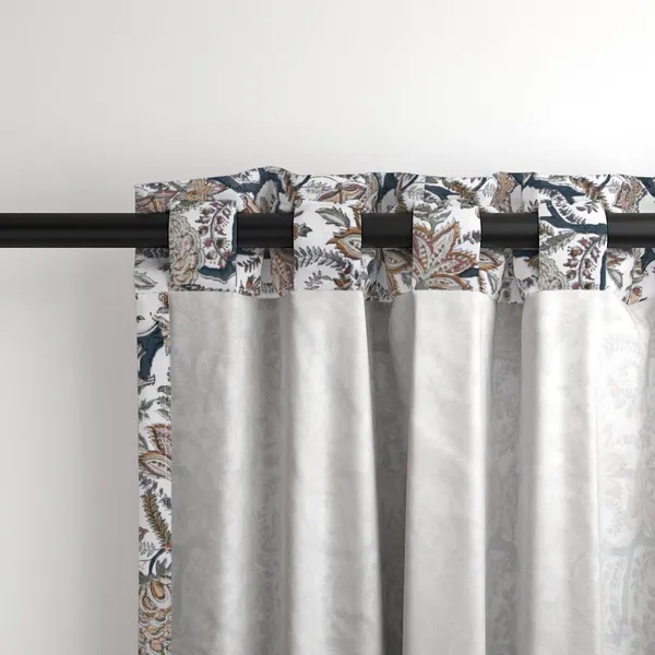 Orange_and_Blue_Colour_Hand_Block_Print_Curtain_&_Drapes,_Pure_Cotton_Fabric