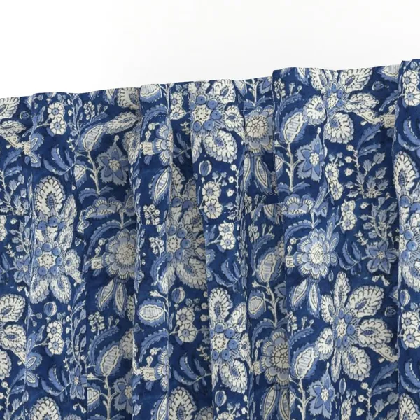 Blue_and_White_Colour_Hand_Block_Print_Curtain_&_Drapes,_Pure_Cotton_Fabric