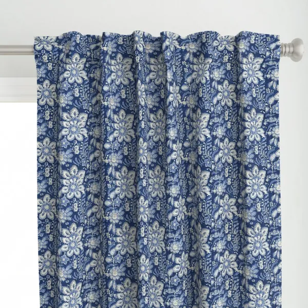 Blue_and_White_Colour_Hand_Block_Print_Curtain_&_Drapes,_Pure_Cotton_Fabric