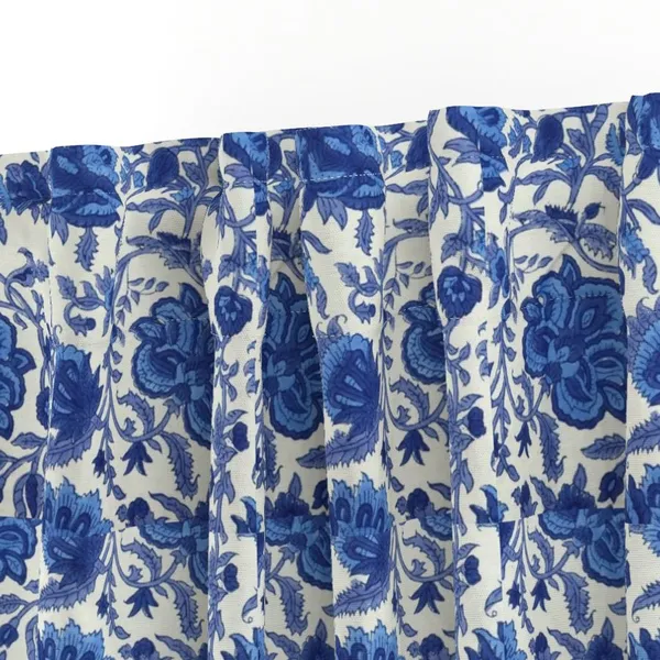 Blue_and_White_Colour_Hand_Block_Print_Curtain_&_Drapes,_Pure_Cotton_Fabric