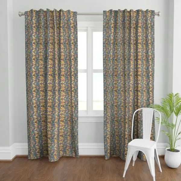 Green_and_Yellow_Colour_Hand_Block_Print_Curtain_&_Drapes,_Pure_Cotton_Fabric