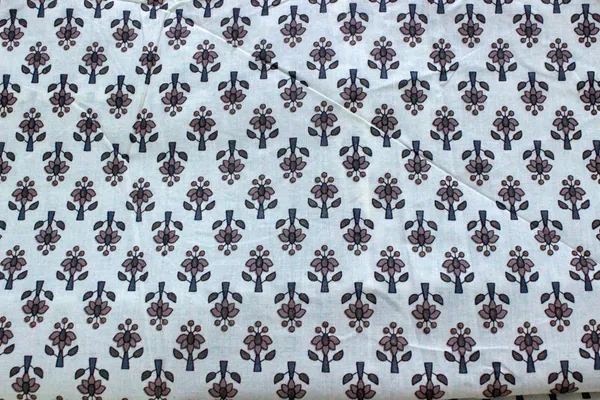 Brown_Cotton_Traditional_Floral_Hand_Block_Print_Unstiched_Material_For_Men's_Kurta_Shirts_&_Women's_Kurti_and_Other_Dress_Material|1409