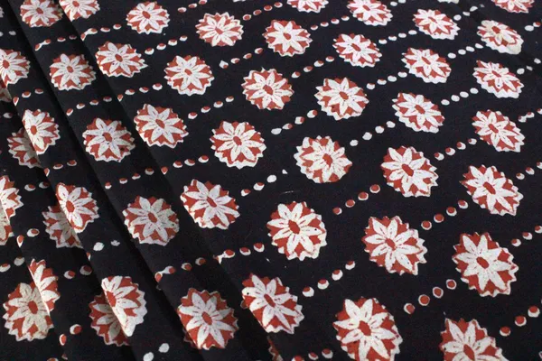 Black_Cotton_Traditional_Floral_Hand_Block_Print_Unstiched_Material_For_Men's_Kurta_Shirts_&_Women's_Kurti_and_Other_Dress_Material|1402