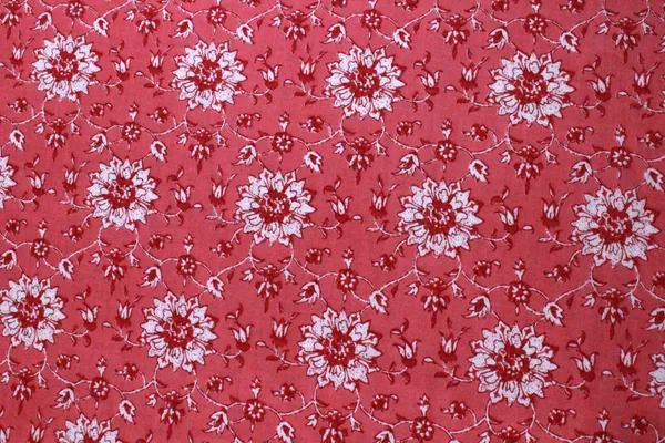 Pink_Cotton_Traditional_Floral_Hand_Block_Print_Unstiched_Material_For_Men's_Kurta_Shirts_&_Women's_Kurti_and_Other_Dress_Material|1412