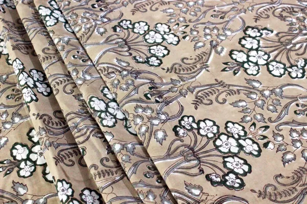 Brown_Cotton_Traditional_Floral_Hand_Block_Print_Unstiched_Material_For_Men's_Kurta_Shirts_&_Women's_Kurti_and_Other_Dress_Material