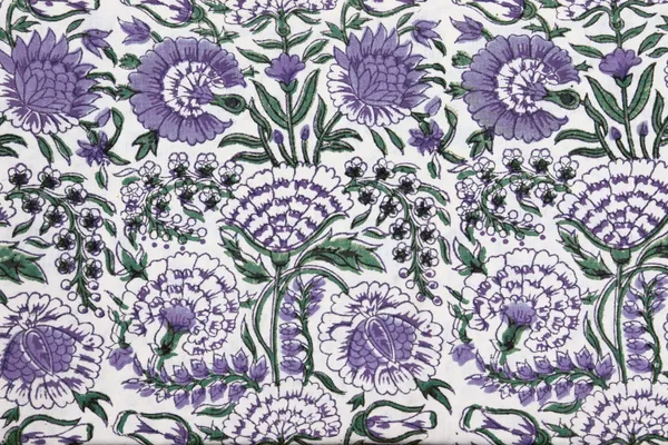 Purple_Cotton_Traditional_Floral_Hand_Block_Print_Unstiched_Material_For_Men's_Kurta_Shirts_&_Women's_Kurti_and_Other_Dress_Material