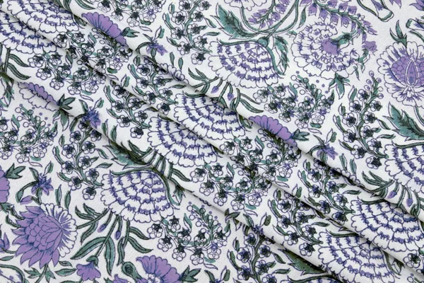 Purple_Cotton_Traditional_Floral_Hand_Block_Print_Unstiched_Material_For_Men's_Kurta_Shirts_&_Women's_Kurti_and_Other_Dress_Material