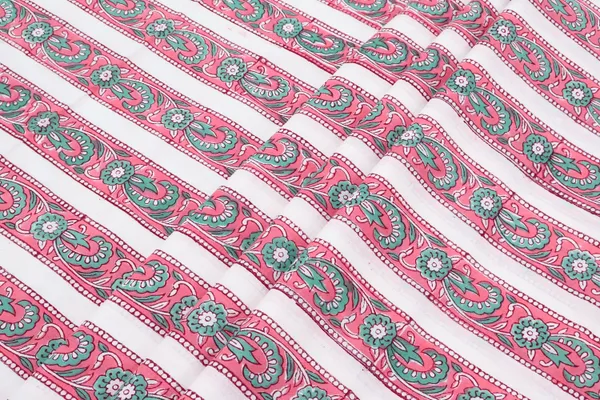 Pink_Cotton_Traditional_Floral_Hand_Block_Print_Unstiched_Material_For_Men's_Kurta_Shirts_&_Women's_Kurti_and_Other_Dress_Material