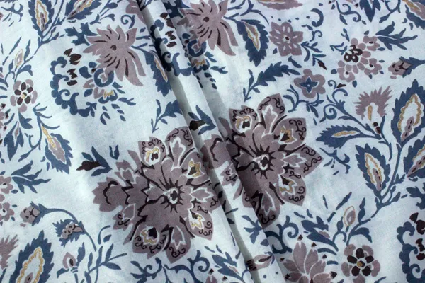 Blue_Cotton_Traditional_Floral_Hand_Block_Print_Unstiched_Material_For_Men's_Kurta_Shirts_&_Women's_Kurti_and_Other_Dress_Material|1408