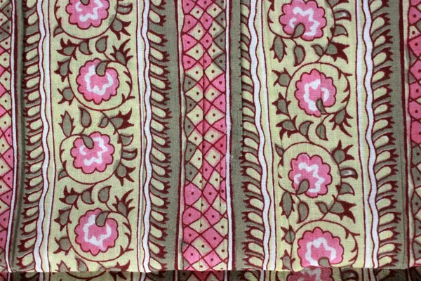 Yellow_Cotton_Traditional_Floral_Hand_Block_Print_Unstiched_Material_For_Men's_Kurta_Shirts_&_Women's_Kurti_and_Other_Dress_Material|1415
