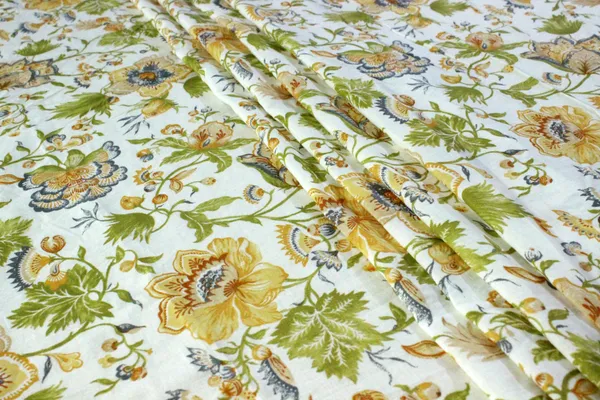 Yellow_Cotton_Traditional_Floral_Hand_Block_Print_Unstiched_Material_For_Men's_Kurta_Shirts_&_Women's_Kurti_and_Other_Dress_Material|1417
