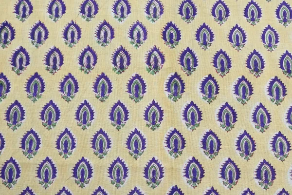 Yellow_Cotton_Traditional_Floral_Hand_Block_Print_Unstiched_Material_For_Men's_Kurta_Shirts_&_Women's_Kurti_and_Other_Dress_Material