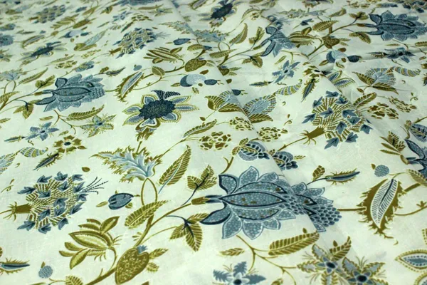 Blue_and_white_colour_pure_cotton_block_print_kurti_fabric,_dress_material