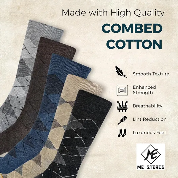 ME_STORES_Pack_Of_5_Pairs_Mens_&_Boys_Soft_Combed_Cotton_Long_Full_Length_socks/Formal_Socks/Office_Socks/casual_(Free_Size)