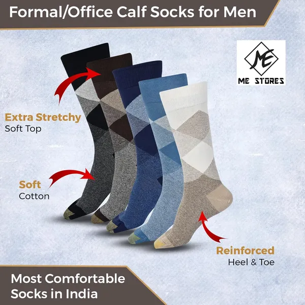 ME_STORES_Pack_Of_5_Pairs_Mens_&_Boys_Combed_Cotton_Long_Full_Length_socks/Formal_Socks/Office_Socks/casual_(Free_Size)