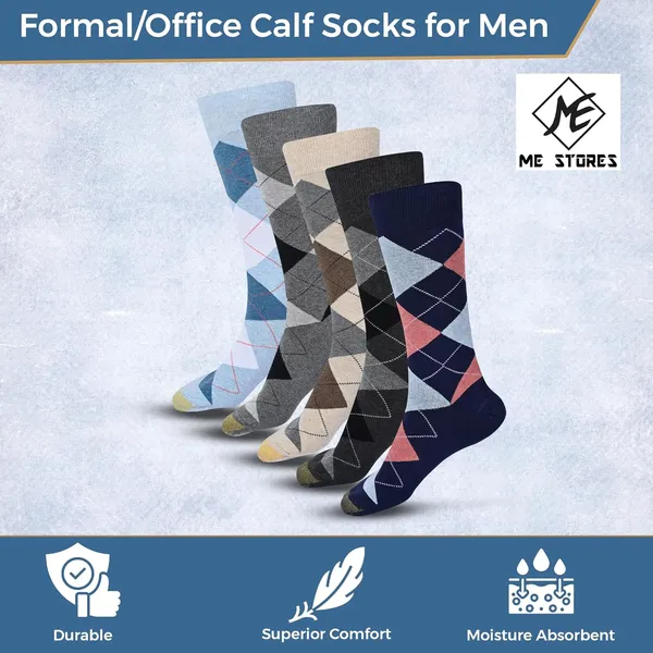 ME_STORES_Pack_of_5_Pairs_Mens_Combed_Cotton_Long_Full_Length_socks/Formal_Socks/Office_Socks/casual_(Free_Size)