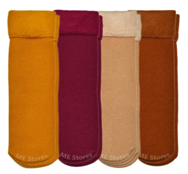 Pack_of_4_Poly_wool_Ankle_Length_Winter_Warm_Socks_For_Women