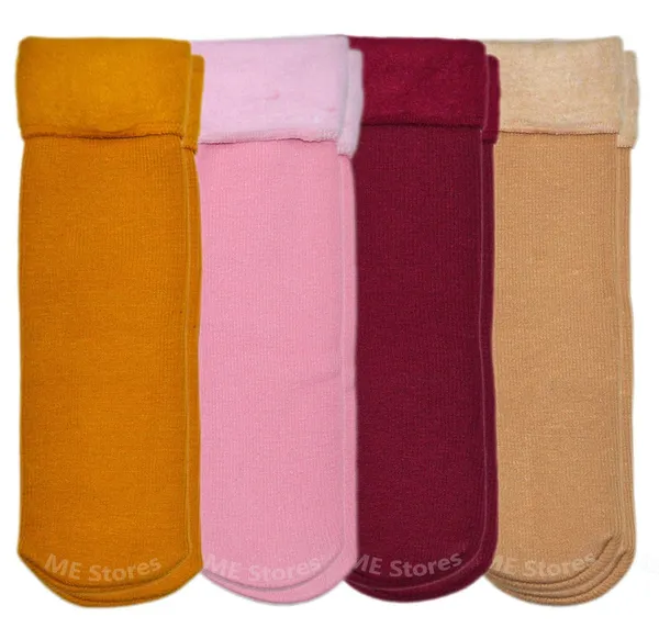Pack_of_4_Poly_wool_Ankle_Length_Winter_Warm_Socks_For_Women