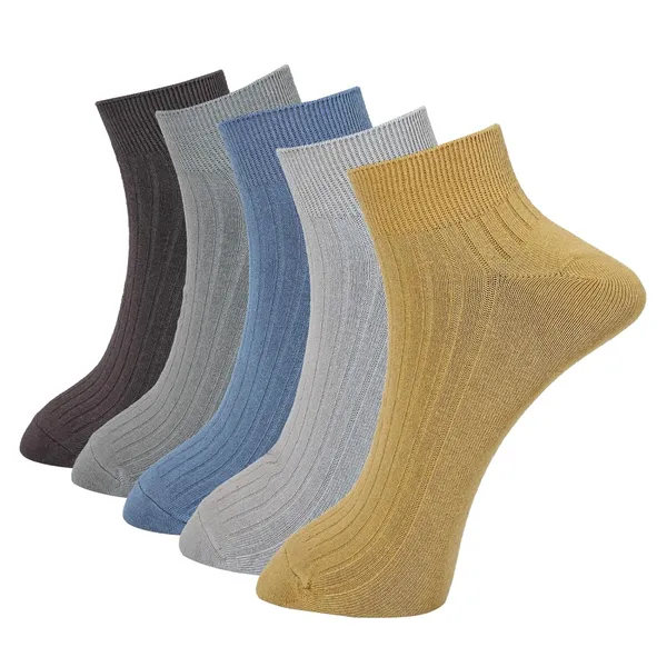 Pack_Of_5_Combed_Cotton_Ankle_Length_Socks_For_Men