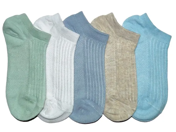 Pack_Of_5_Mercerised_Cotton_Ankle_Length_Socks_For_Women