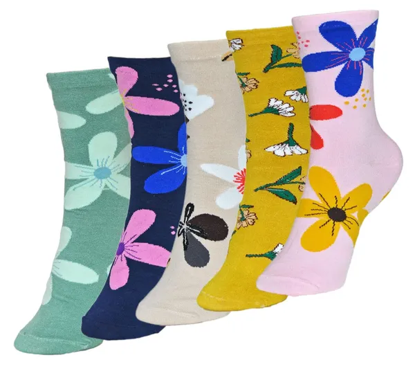 Pack_Of_5_Cotton_Ankle_Length_Socks_For_Women
