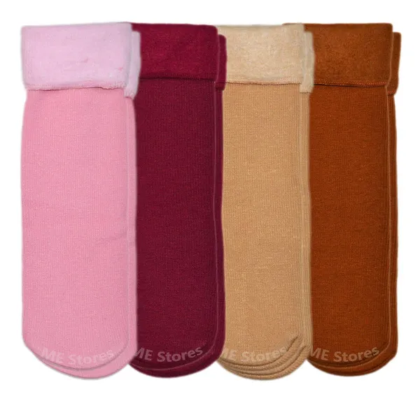 Pack_of_4_Poly_wool_Ankle_Length_Winter_Warm_Socks_For_Women